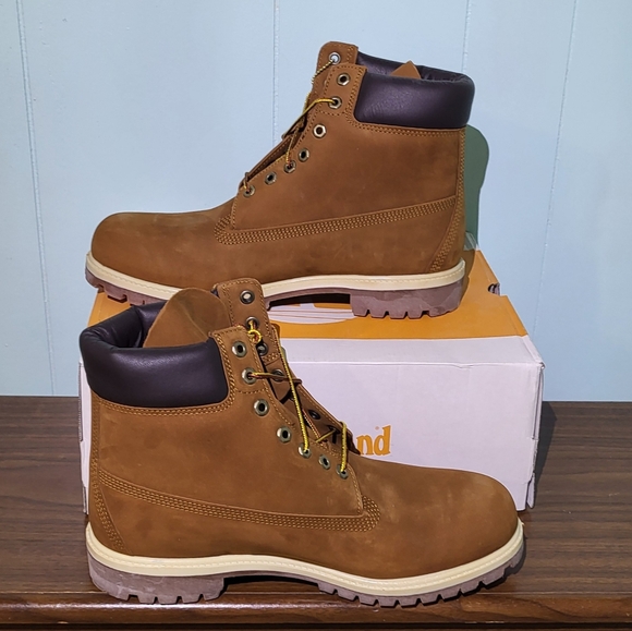 Timberland Premium Men's NIB 6in Waterproof Boot- Rust Nebuck Size 10.5 Medium - Picture 7 of 13